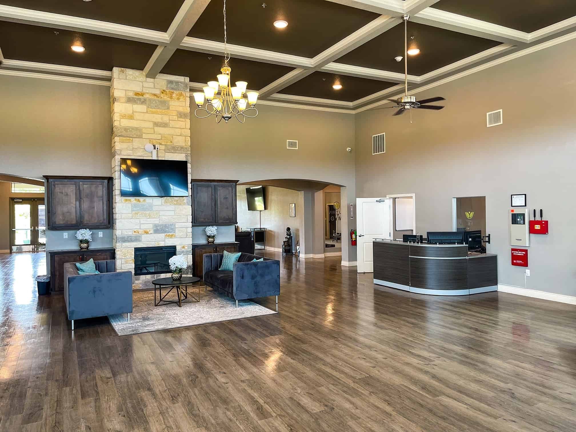 A calm, comfortable common area inside Ambience Recovery Center in Killeen, Texas